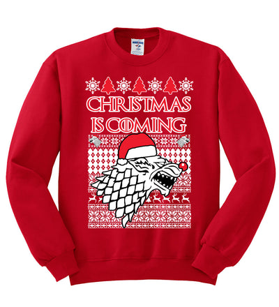 Christmas is Coming | GoT Stark Unisex Crewneck Graphic Sweatshirt