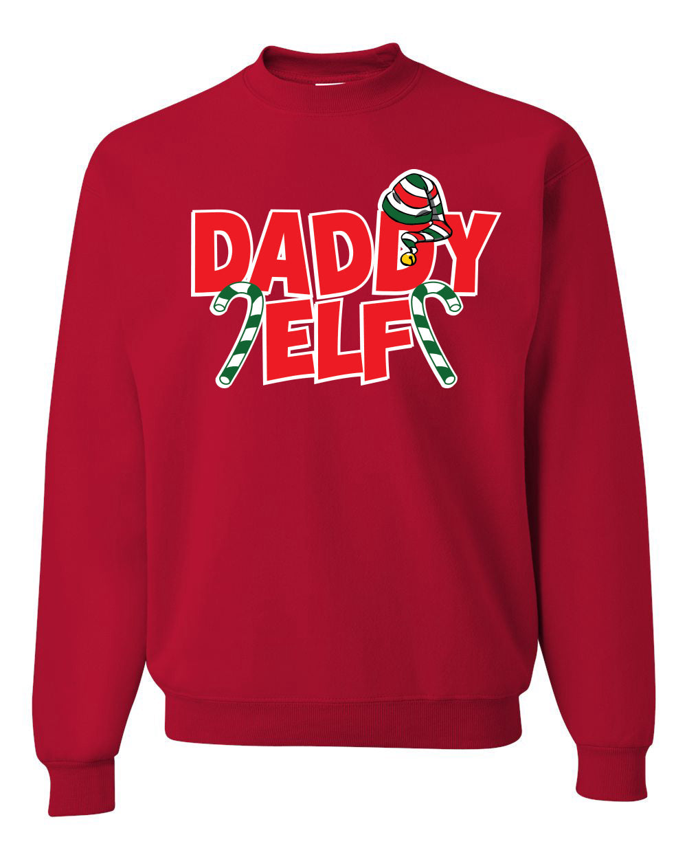 Daddy Elf Christmas Unisex Crewneck Graphic Sweatshirt