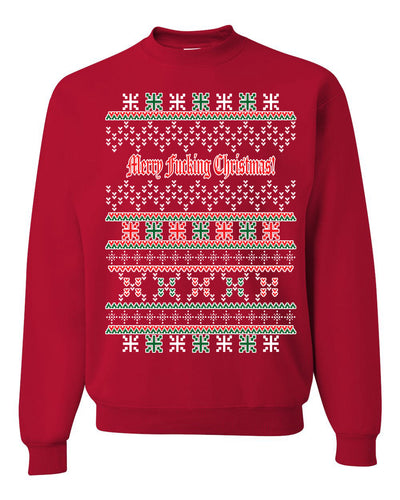 Merry Fucking Christmas Unisex Crewneck Graphic Sweatshirt
