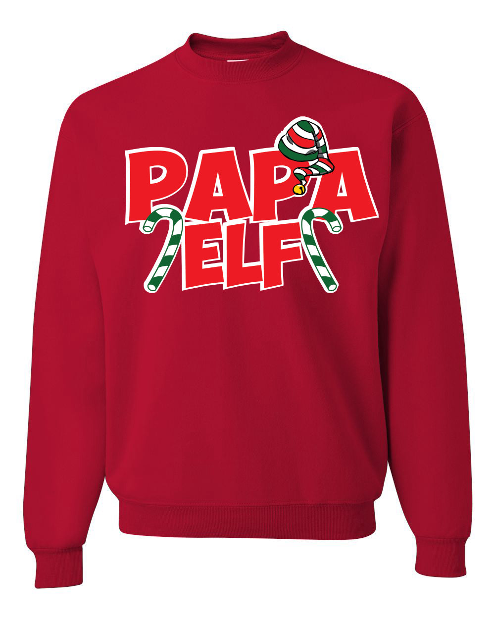 Papa Elf Unisex Crewneck Graphic Sweatshirt
