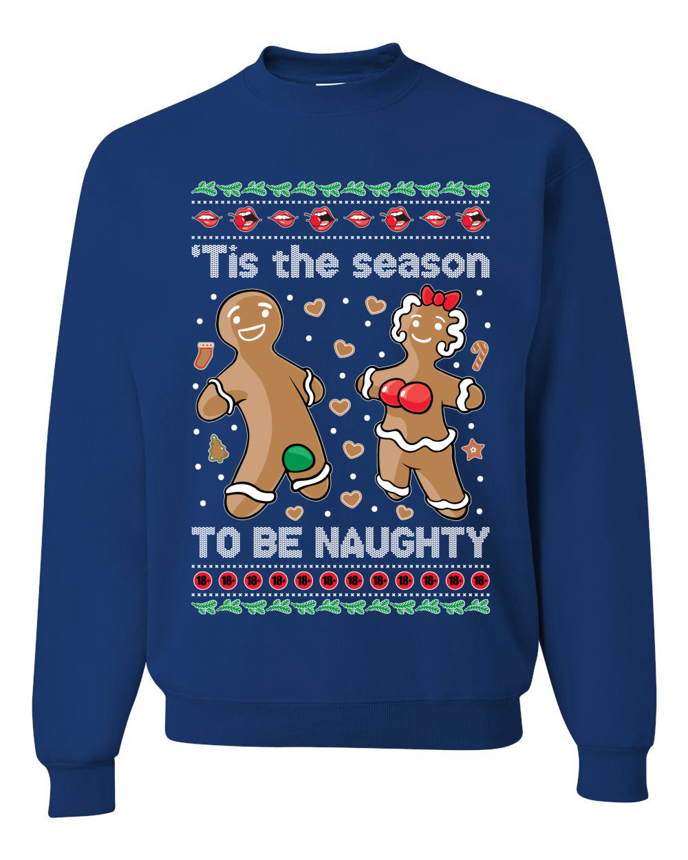 Tis Season to get Naughty Xmas Ugly Christmas Sweater Christmas Unisex Crewneck Graphic Sweatshirt