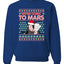 We're Going to Mars High Elon Musk Santa Weed Marijuana Xmas Christmas Unisex Crewneck Graphic Sweatshirt