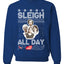 AOC The Squad Congresswomen Sleigh All Day Xmas Ugly Christmas Sweater Unisex Crewneck Graphic Sweatshirt