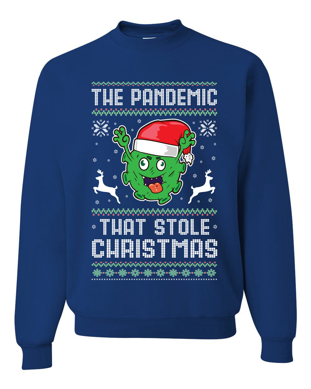 The Pandemic that Stole Christmas Hanukkah Unisex Crewneck Graphic Sweatshirt