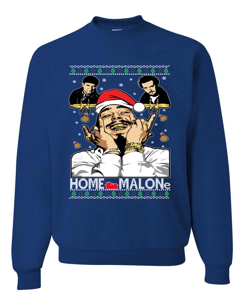 Home Malon White  Christmas Unisex Crewneck Graphic Sweatshirt