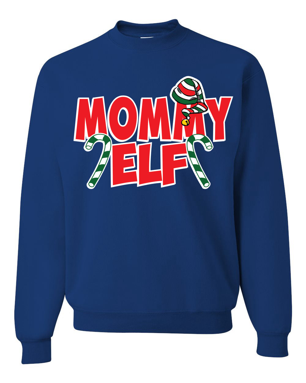 Mommy Elf Unisex Crewneck Graphic Sweatshirt