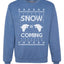Snow is Coming | GoT Stark Christmas Unisex Crewneck Graphic Sweatshirt