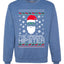 The Original Hipster Funny Santa Beard Xmas Christmas Unisex Crewneck Graphic Sweatshirt