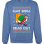 Ight Imma Head Out Funny Santa Xmas Meme Christmas Unisex Crewneck Graphic Sweatshirt