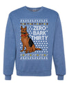 Zero Bark Thirty Funny Dog Xmas Ugly Christmas Unisex Crewneck Graphic Sweatshirt