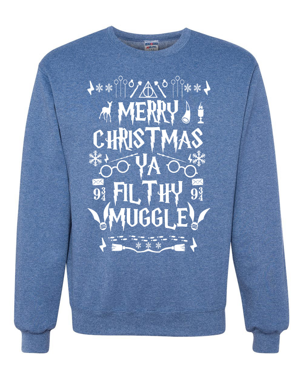 Merry Christmas Ya Filthy Muggle Christmas Unisex Crewneck Graphic Sweatshirt