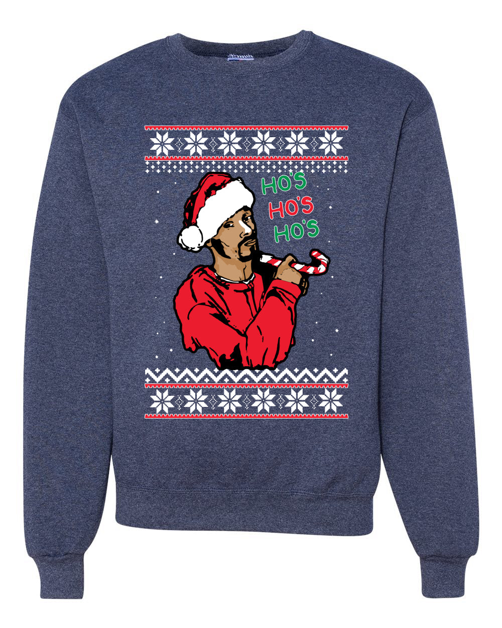 snoop dog ho's ho's ho's Christmas Unisex Crewneck Graphic Sweatshirt