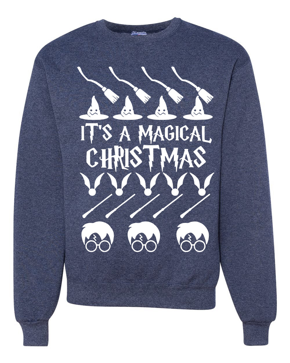 It's A Magical Christmas Wizard Christmas Unisex Crewneck Graphic Sweatshirt