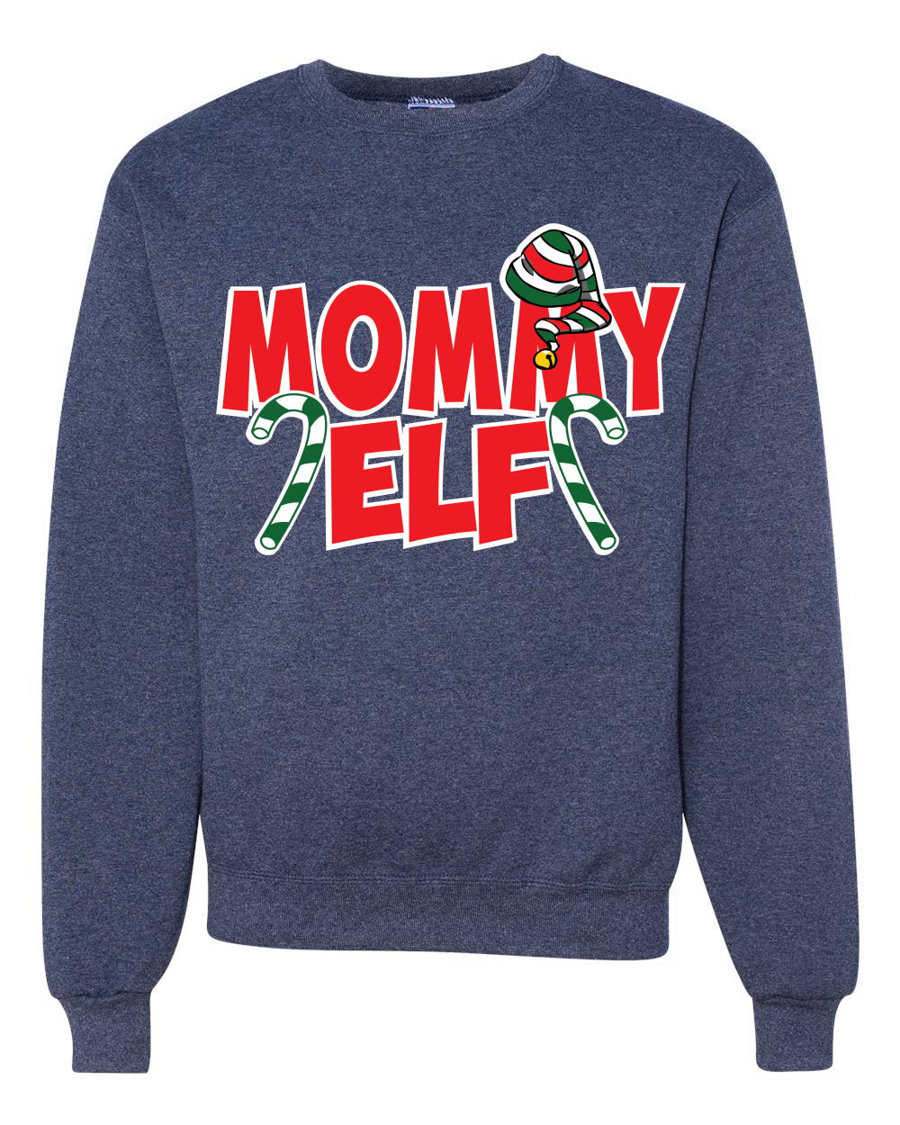 Mommy Elf Unisex Crewneck Graphic Sweatshirt