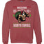 Funny Santa Gym Lifting Welcome to The North Swole Christmas Unisex Crewneck Graphic Sweatshirt