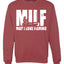 MILF Man I love Fishing Fisherman Lover Humor  Fishing Unisex Crewneck Graphic Sweatshirt