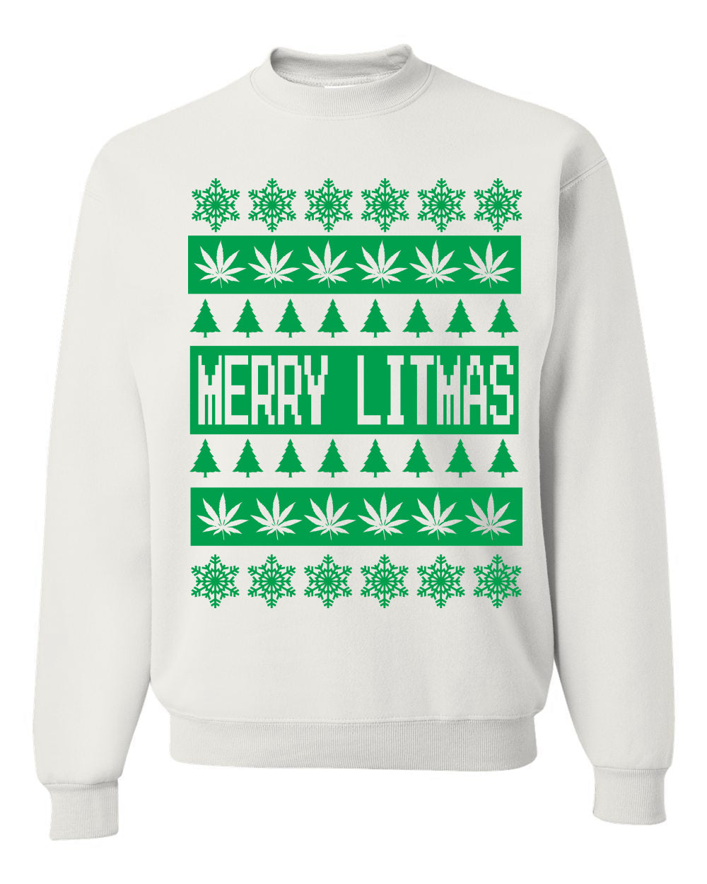 Merry Litmas Unisex Crewneck Graphic Sweatshirt