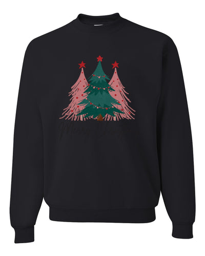 Merry Christmas Tree, Cute Holiday Design, Unisex Christmas Sweater, Crewneck Sweatshirts