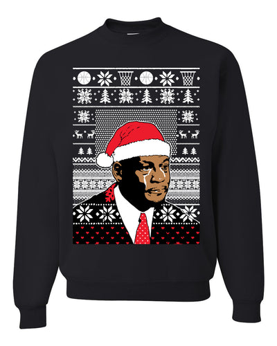 Christmas Crying Jordan Unisex Crewneck Sweatshirt