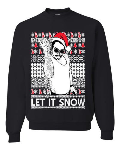 Salt Bae Christmas Ugly Christmas Sweater Unisex Crewneck Sweatshirt