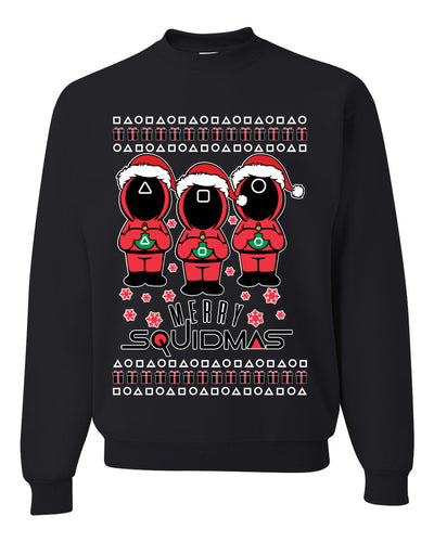 Merry Squidmas Ugly Christmas Sweater Unisex Crewneck Sweatshirt