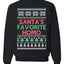 Santa's Favorite Homo Ugly Christmas Sweater Unisex Crewneck Sweatshirt