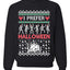 I Prefer Halloween Dancing Skeletons Ugly Christmas Sweater Unisex Crewneck Sweatshirt