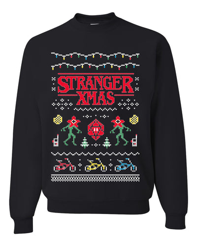 Stranger Xmas  Ugly Christmas Sweater Unisex Crewneck Sweatshirt