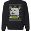 Women Yelling At Cat Meme Funny Twitter Tik Tok 2019  Ugly Christmas Sweater Unisex Crewneck Sweatshirt