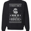 Theres Some Hos in The House Santa Merry Ugly Christmas Sweater Unisex Crewneck Graphic Sweatshirt