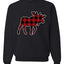 Plaid Buck  Unisex Crewneck Sweatshirt