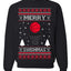 Merry Swishmas Basketball Sports Ugly Christmas Sweater Crewneck Sweatshirt