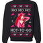Ho Ho Ho Hot to Go, Viral Midwest Princess Song Dance Pop Star Concert Tour Merch Ugly Christmas Sweater Crewneck Sweatshirt