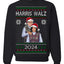 Kamala Harris Tim Walz 2024 Classic Movie Ugly Christmas Sweater Crewneck Sweatshirt