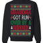 Grandma Got Ran Over by a Reindeer Classic Xmas Song Ugly Christmas Sweater Crewneck Sweatshirt
