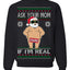 Ask Your Mom If I'm Real Funny, Funny Dirty Inappropriate Censored Santa Claus Ugly Christmas Sweater Crewneck Sweatshirt