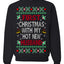 First Christmas With My Hot New Husband Classic Newlywed Ugly Christmas Sweater Crewneck Sweatshirt