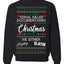 Serial Killer Docs or Christmas Movies Slaying Sleighing Ugly Christmas Sweater Crewneck Sweatshirt