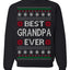 Best Grandpa Ever Classic Winter Holidays Ugly Christmas Sweater Crewneck Sweatshirt