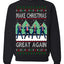 Make Christmas Great Again Shimmy Dance USA President Ugly Christmas Sweater Crewneck Sweatshirt