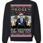 Doge Elf Around and Find Out Trump Elon Vivek MAGA Ugly Christmas Sweater Crewneck Sweatshirt