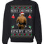 Merry Chrithmith Kith My Ath, Butt Viral Kiss My Ass Boxing Fight Meme, Funny Ugly Christmas Sweater Crewneck Sweatshirt