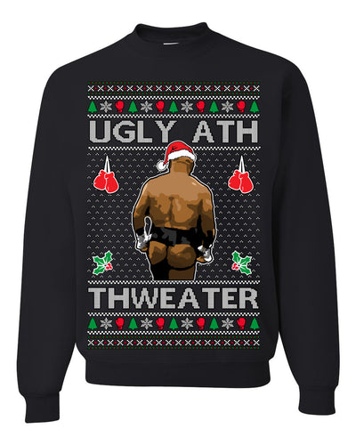 Ugly Ath Sweater Merry Chrithmith, Butt Viral Ugly Ass Boxing Fight, Funny Ugly Christmas Sweater Crewneck Sweatshirt