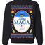 Ultra MAGA Superior Agenda Trump 2024 Funny Beer Logo Ugly Christmas Sweater Crewneck Sweatshirt