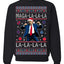 Maga La La La Funny Donald Trump Christmas Carol Song Ugly Christmas Sweater Crewneck Sweatshirt