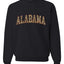 Alabama Camo Fill Orange Outline Sweater, Unisex Crewneck Sweatshirts