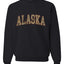 Alaska  Camo Fill Orange Outline Sweater, Unisex Crewneck Sweatshirts