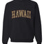 Hawaii  Camo Fill Orange Outline Sweater, Unisex Crewneck Sweatshirts