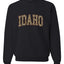 Idaho  Camo Fill Orange Outline Sweater, Unisex Crewneck Sweatshirts