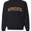 Minnesota  Camo Fill Orange Outline Sweater, Unisex Crewneck Sweatshirts